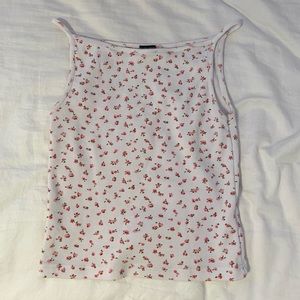 COPY - brandy melville floral tank top